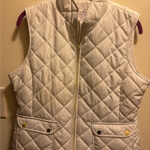 St. John's Bay Quilted Ivory Vest